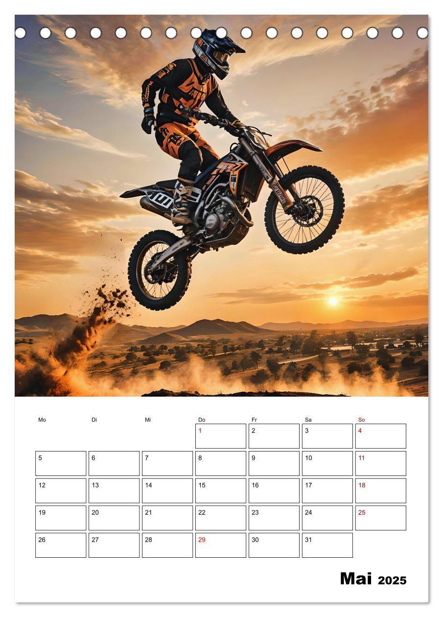 Bild: 9783457196762 | Vollgas und Adrenalin - Motocross-Action pur! (Tischkalender 2025...