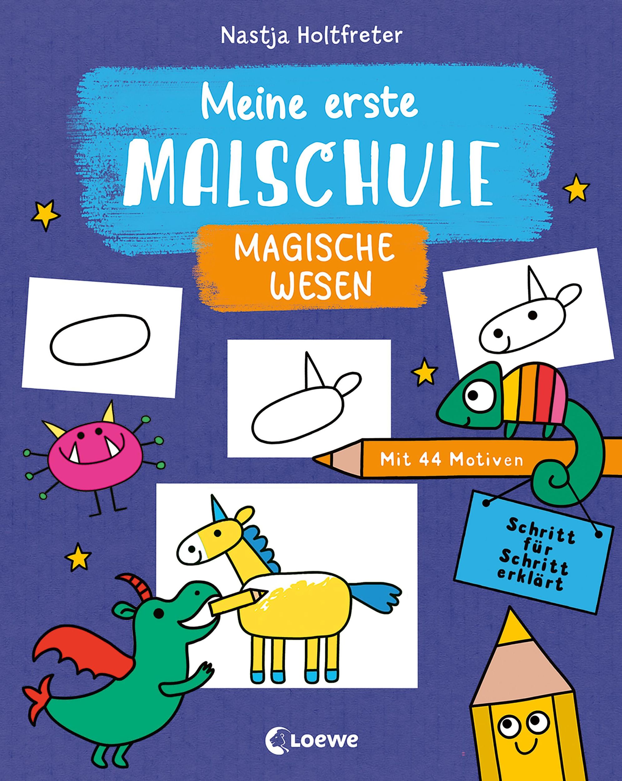 Cover: 9783743210349 | Meine erste Malschule - Magische Wesen | Loewe Kreativ | Taschenbuch