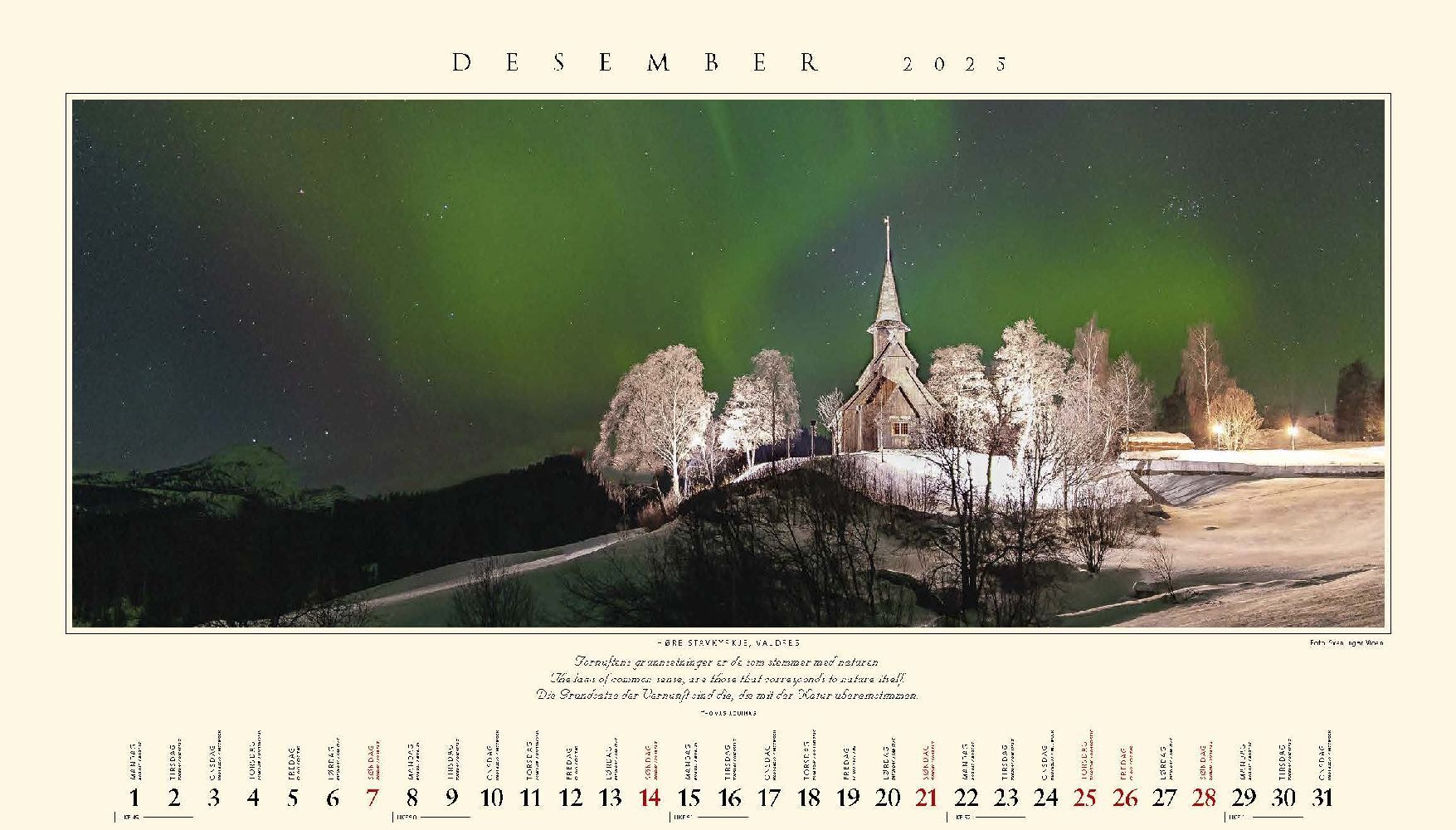 Bild: 9783930232970 | Panorama Norwegen 2025 Tischkalender | Kalender | In Schuber | Deutsch