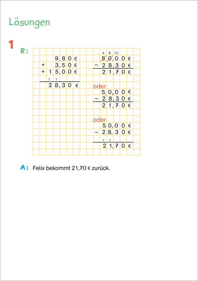 Bild: 9783788624613 | Fit fürs Rechnen 3. Klasse. Mein 5-Minuten-Block | Andrea Tonte | Buch