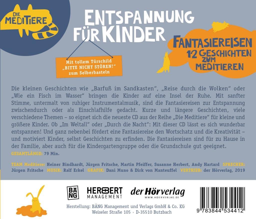 Bild: 9783844534412 | Entspannung für Kinder. Fantasiereisen - 12 Geschichten zum Meditieren