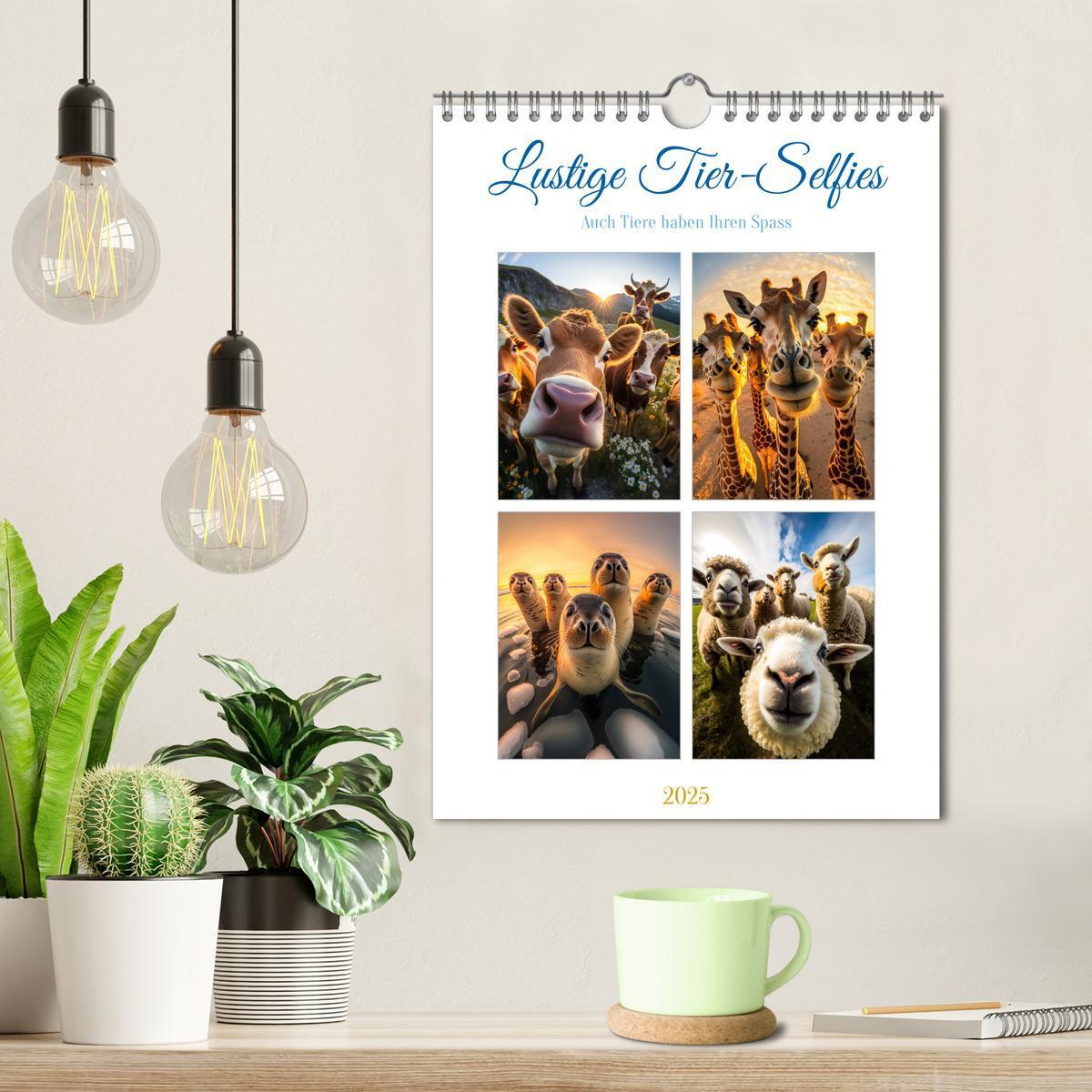 Bild: 9783435871179 | Lustige Tier-Selfies (Wandkalender 2025 DIN A4 hoch), CALVENDO...