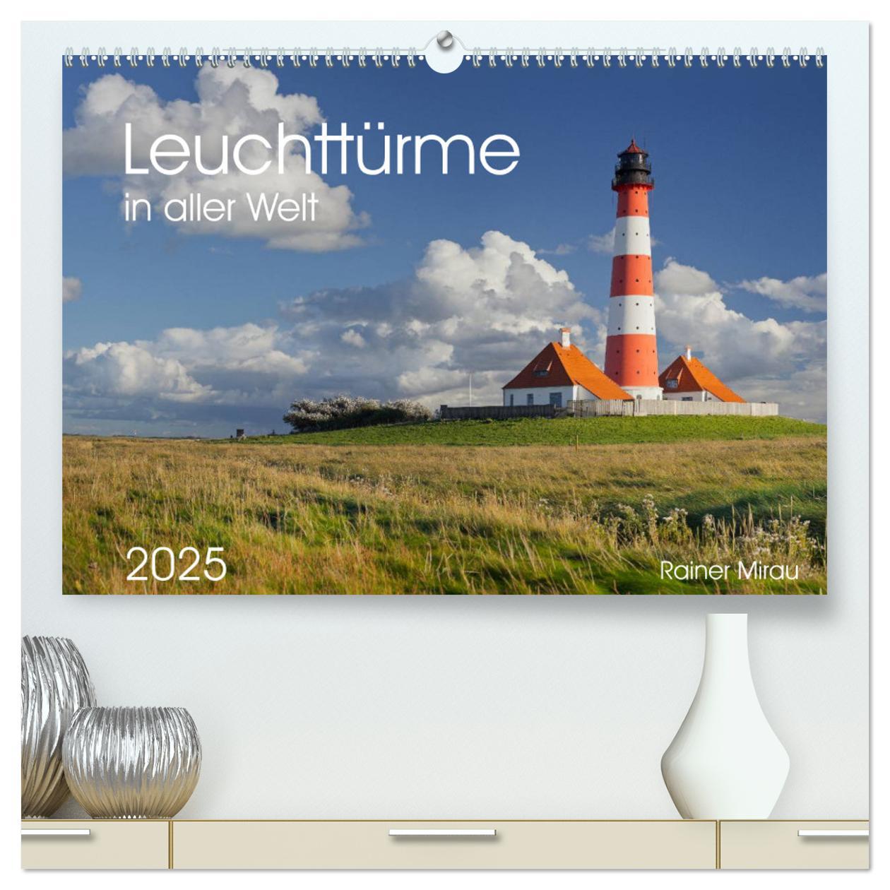 Cover: 9783435555567 | Leuchttürme in aller Welt 2025 (hochwertiger Premium Wandkalender...