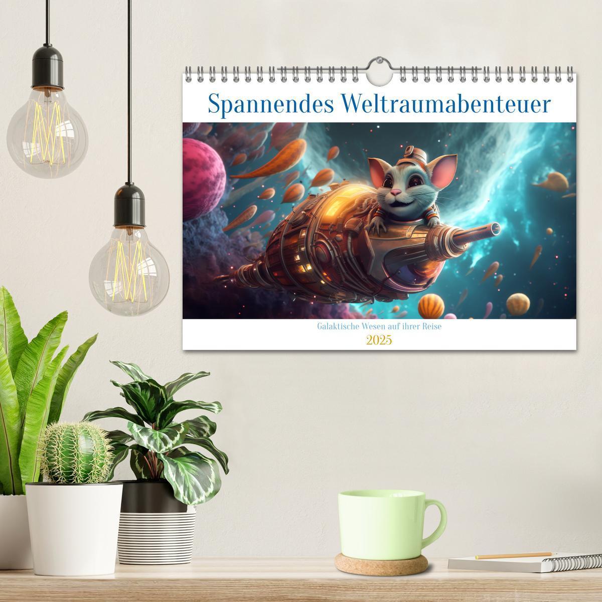 Bild: 9783383863394 | Spannendes Weltraumabenteuer (Wandkalender 2025 DIN A4 quer),...