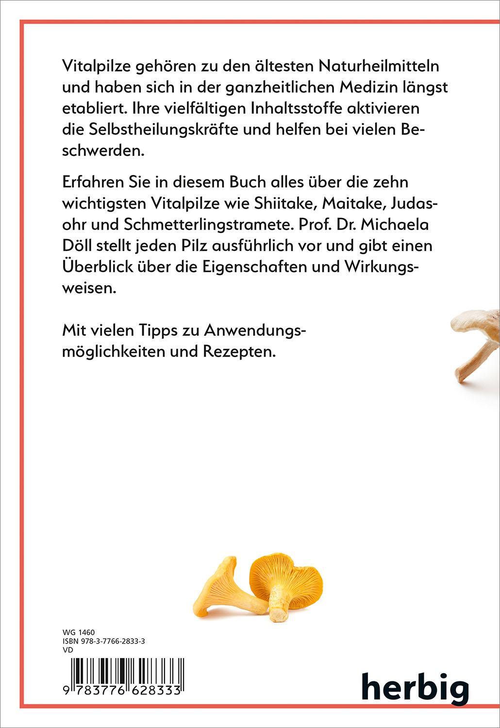 Rückseite: 9783776628333 | Gesund mit Vitalpilzen | Michaela Döll | Taschenbuch | 128 S. | 2019