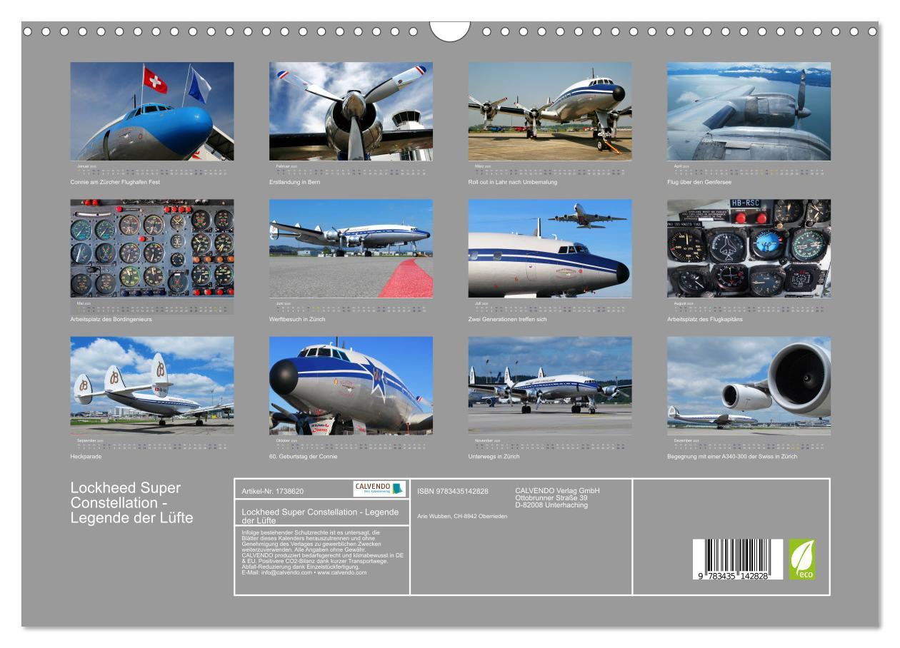 Bild: 9783435142828 | Lockheed Super Constellation - Legende der Lüfte (Wandkalender 2025...