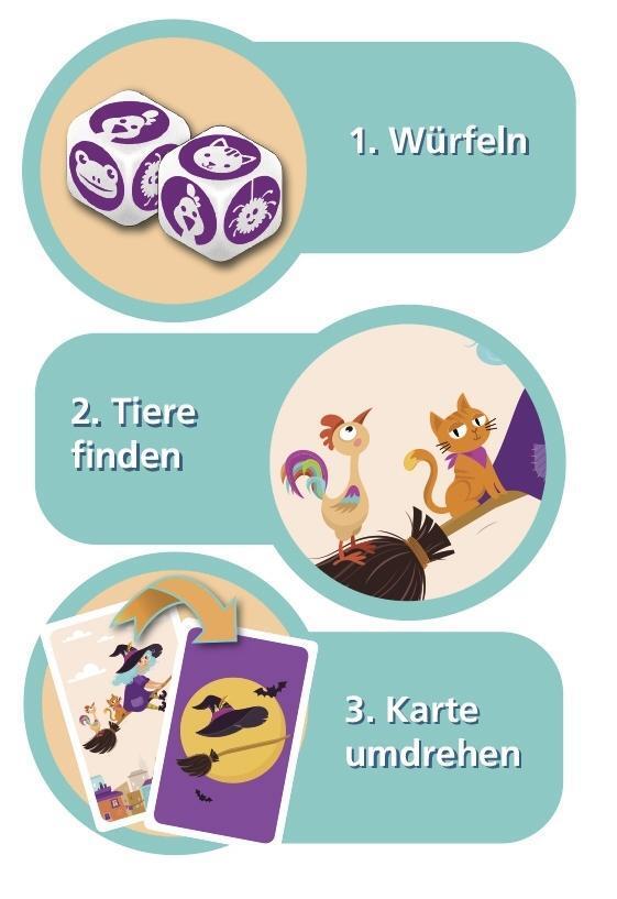 Bild: 4007396019094 | Hexe, Tier ... wer fehlt denn hier? | AMIGO - Kinderspiel | Shafir