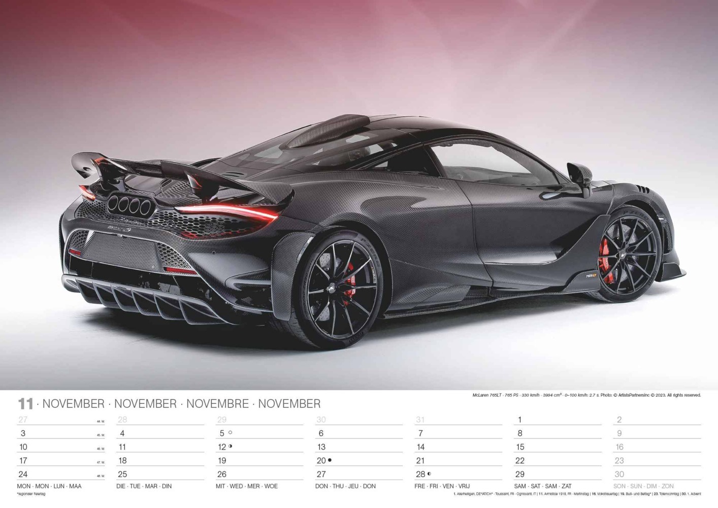 Bild: 4002725994332 | N NEUMANNVERLAGE - Sports Cars 2025 Wandkalender, 45x48cm, Kalender...