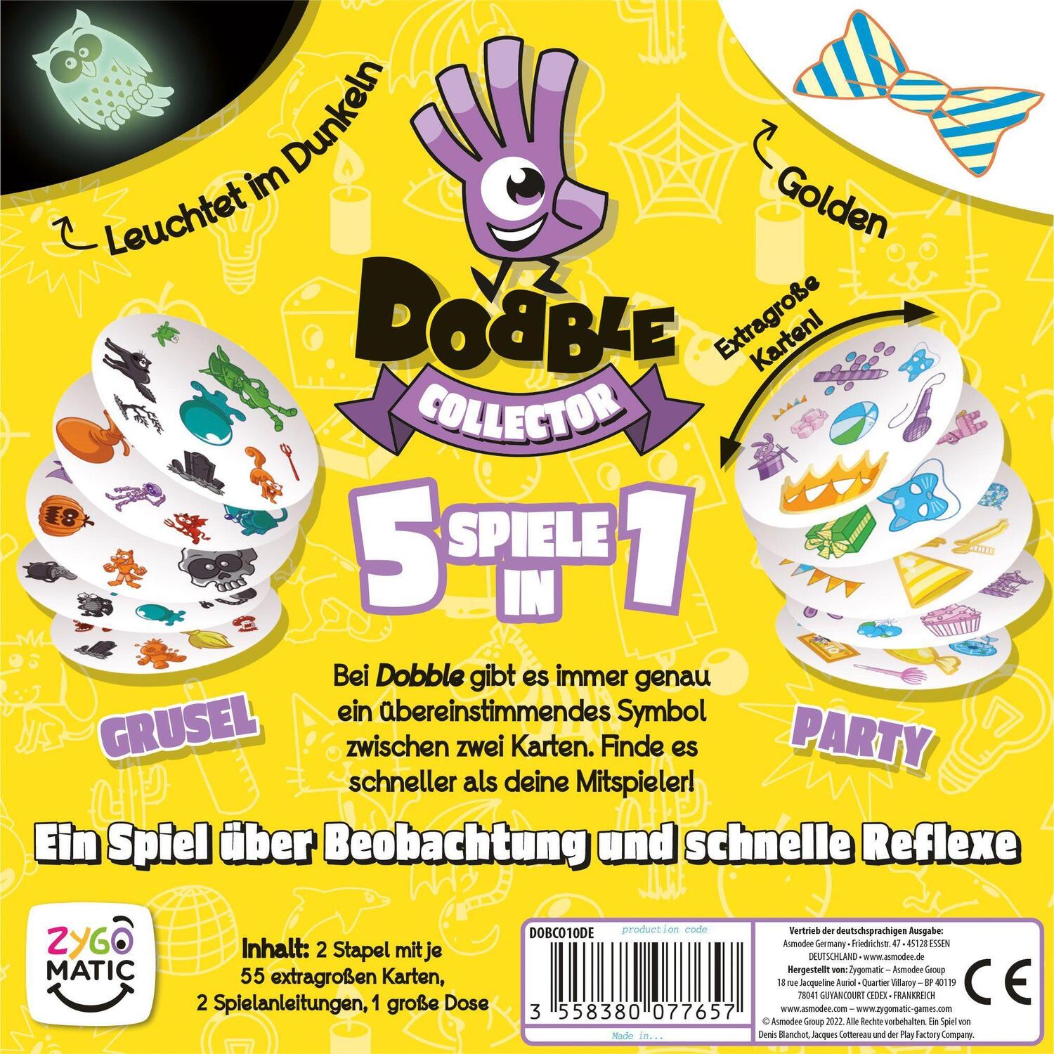 Bild: 3558380077657 | Dobble Collector | Denis Blanchot (u. a.) | Spiel | ZYGD0020 | Deutsch