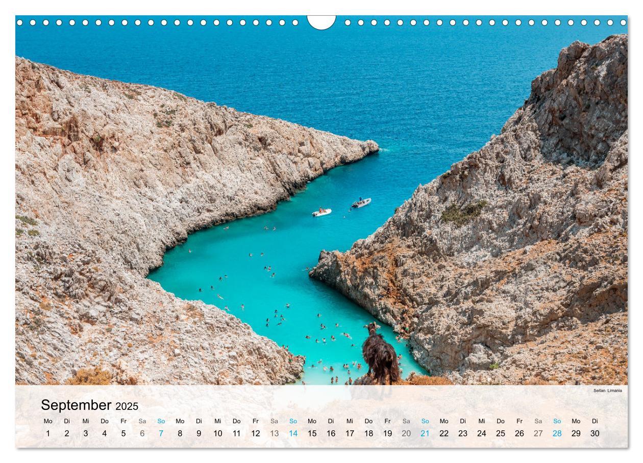 Bild: 9783383926310 | Kreta - Die schönsten Strände (Wandkalender 2025 DIN A3 quer),...