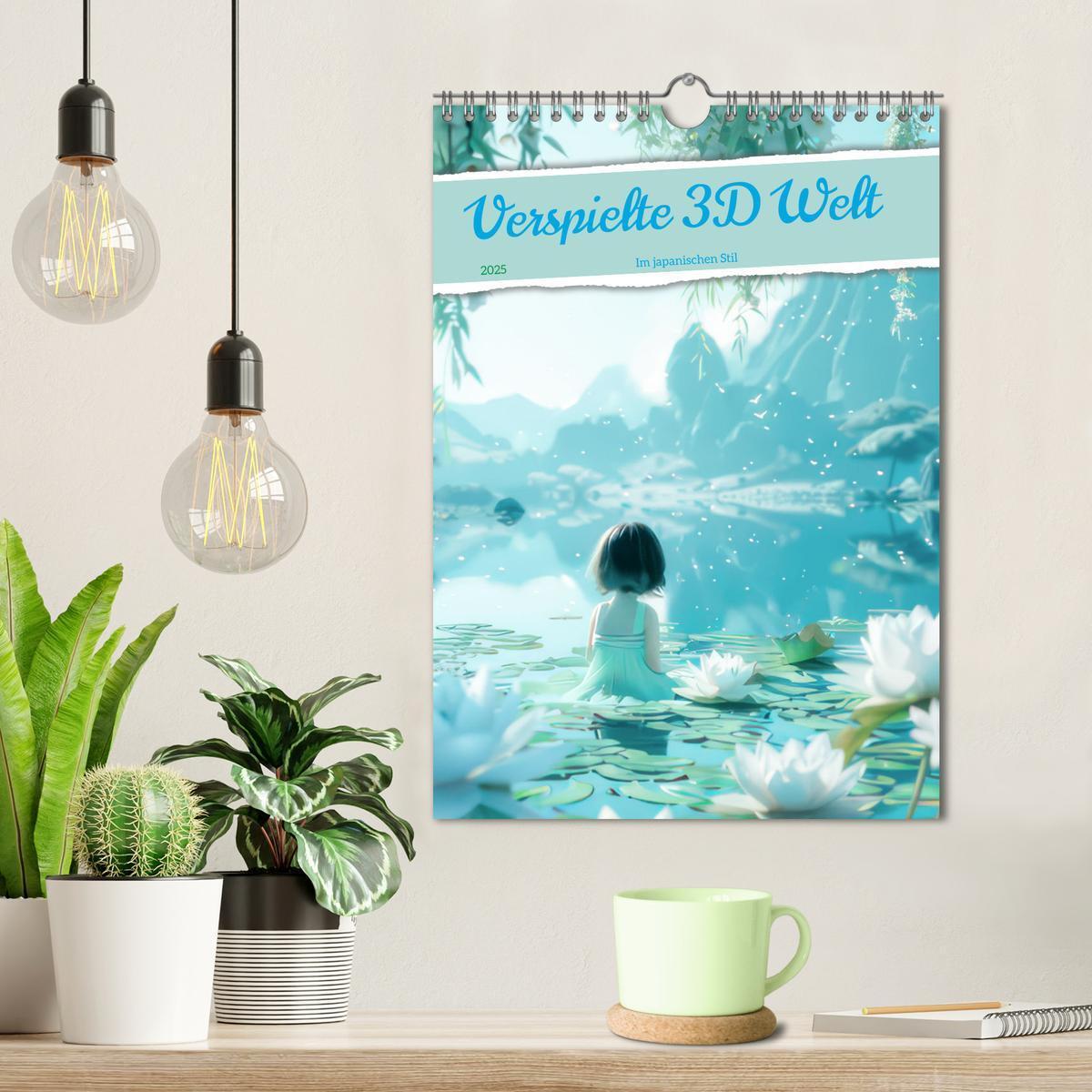 Bild: 9783383830433 | Verspielte 3D Welt - Im japanischen Stil (Wandkalender 2025 DIN A4...