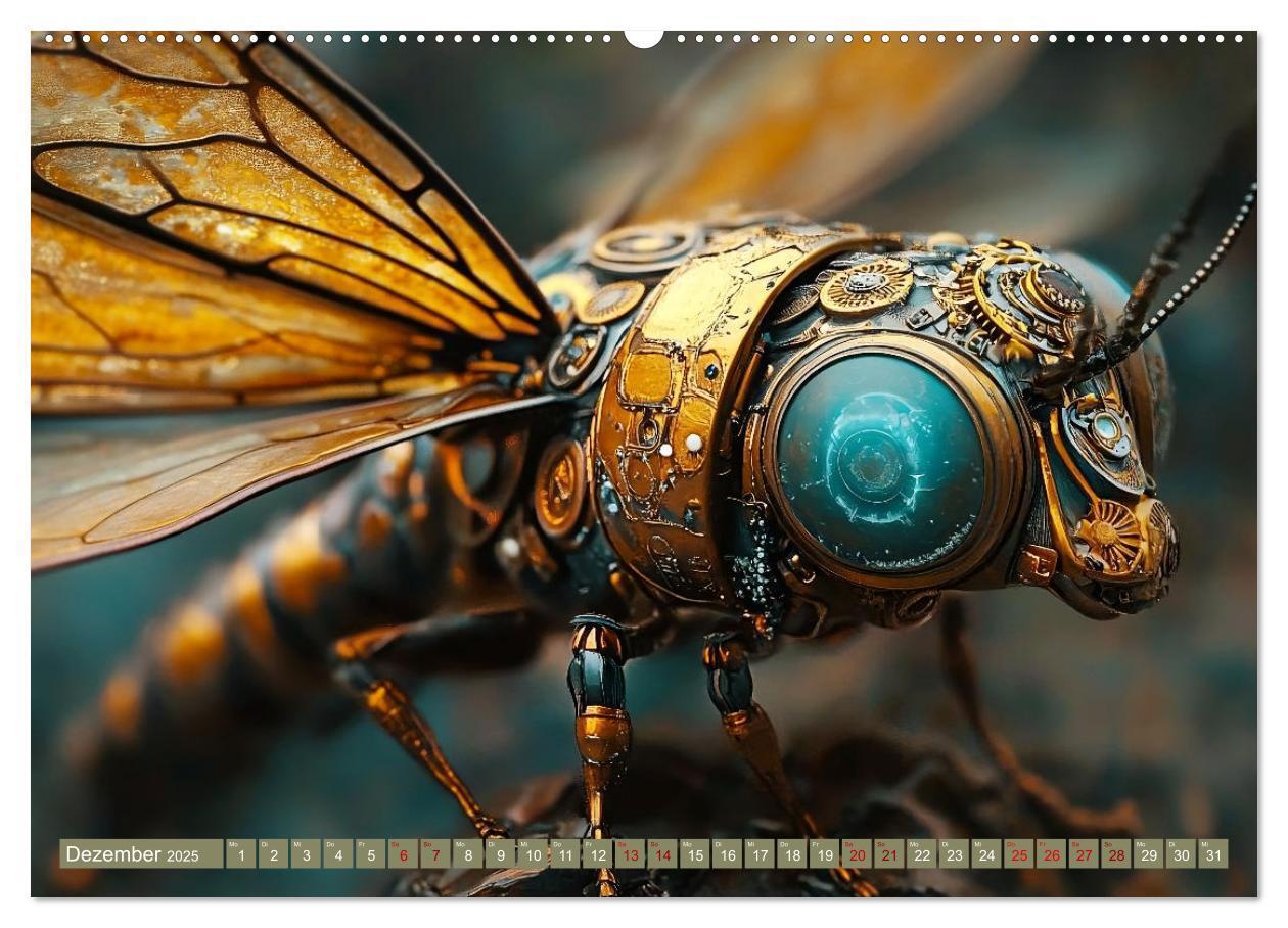 Bild: 9783457185797 | Die fantastische Welt der Steampunk-Insekten (Wandkalender 2025 DIN...