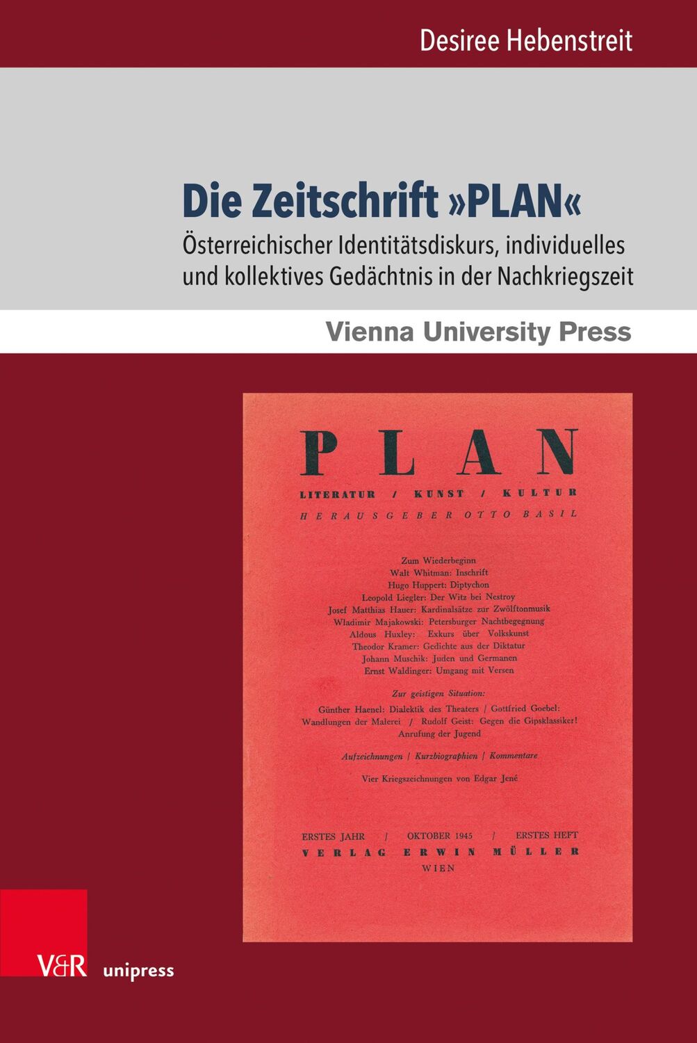 Cover: 9783847113867 | Die Zeitschrift »PLAN« | Desiree Hebenstreit | Buch | 261 S. | Deutsch