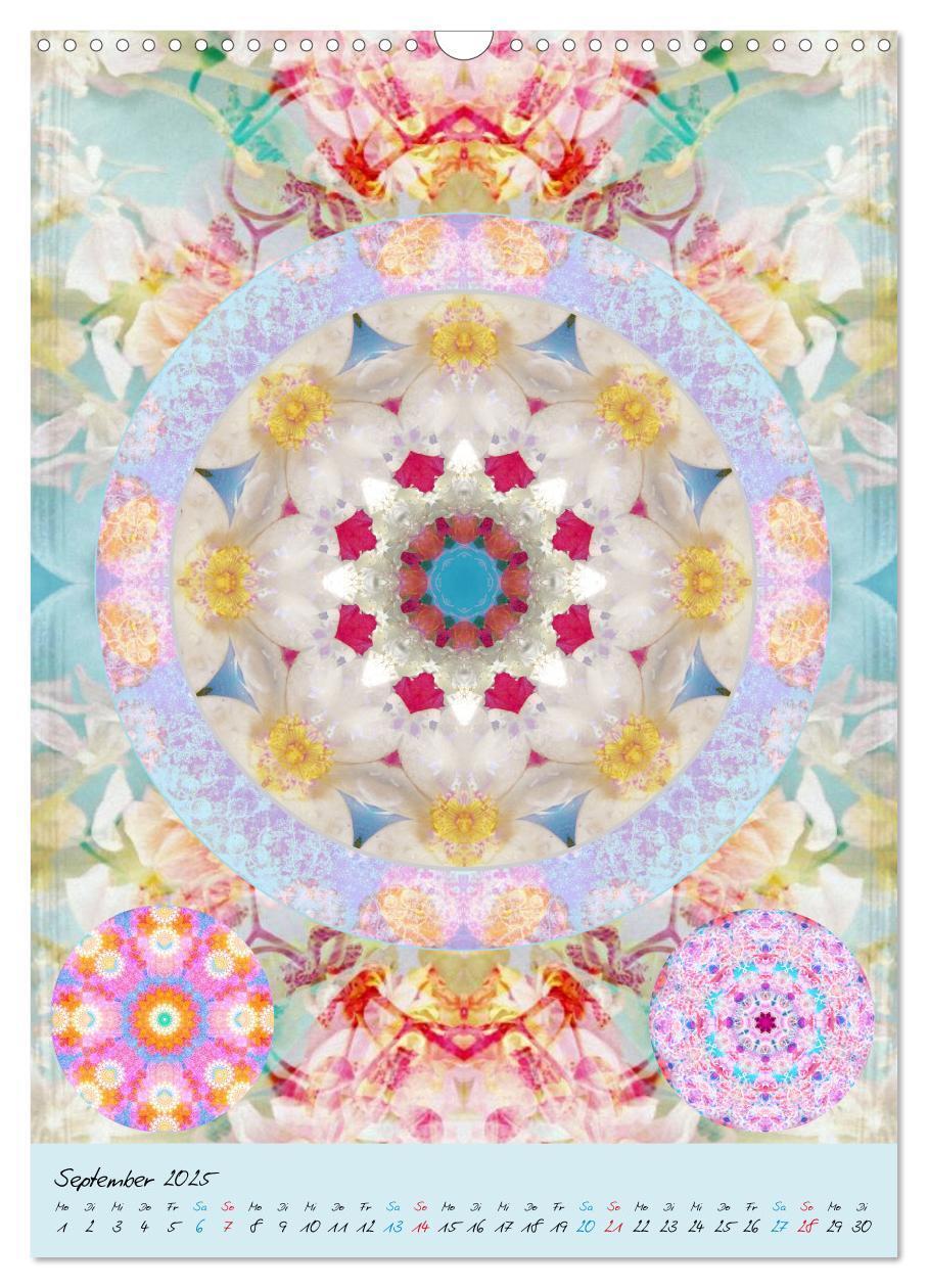 Bild: 9783457043530 | BLUMEN MANDALAS (Wandkalender 2025 DIN A3 hoch), CALVENDO...