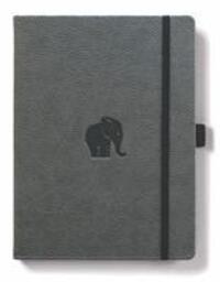 Cover: 5285003136610 | Dingbats A5+ Wildlife Grey Elephant Notebook - Graph | Taschenbuch