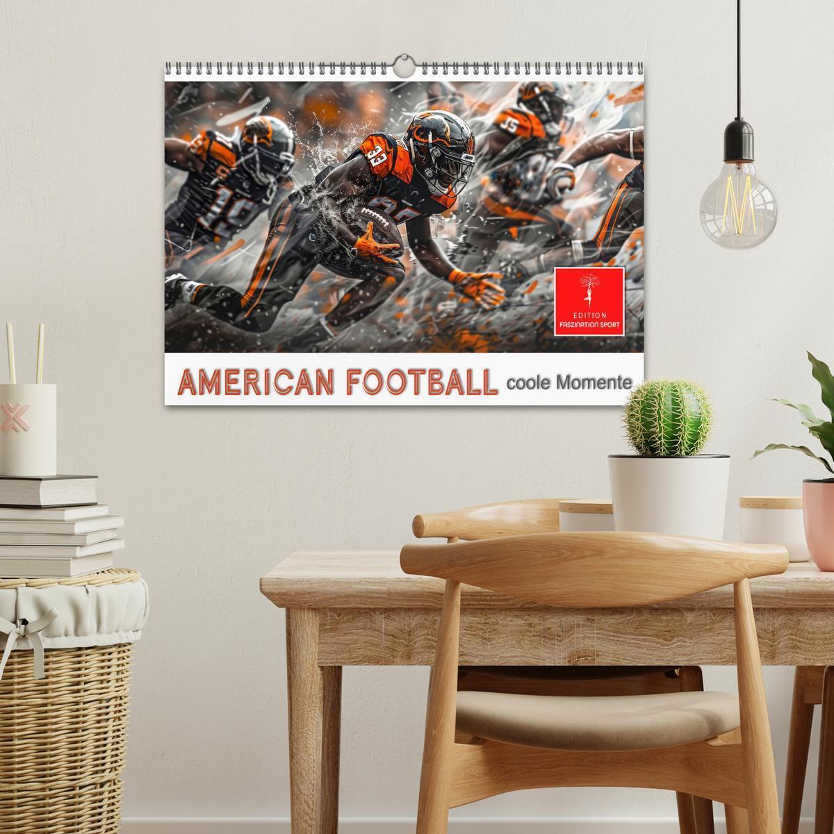 Bild: 9783383806551 | American Football - coole Momente (Wandkalender 2025 DIN A3 quer),...