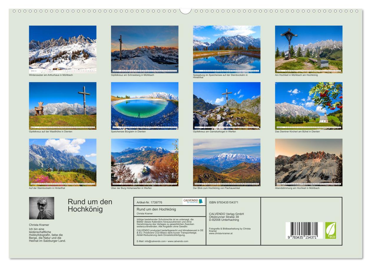 Bild: 9783435154371 | Rund um den Hochkönig (hochwertiger Premium Wandkalender 2025 DIN...