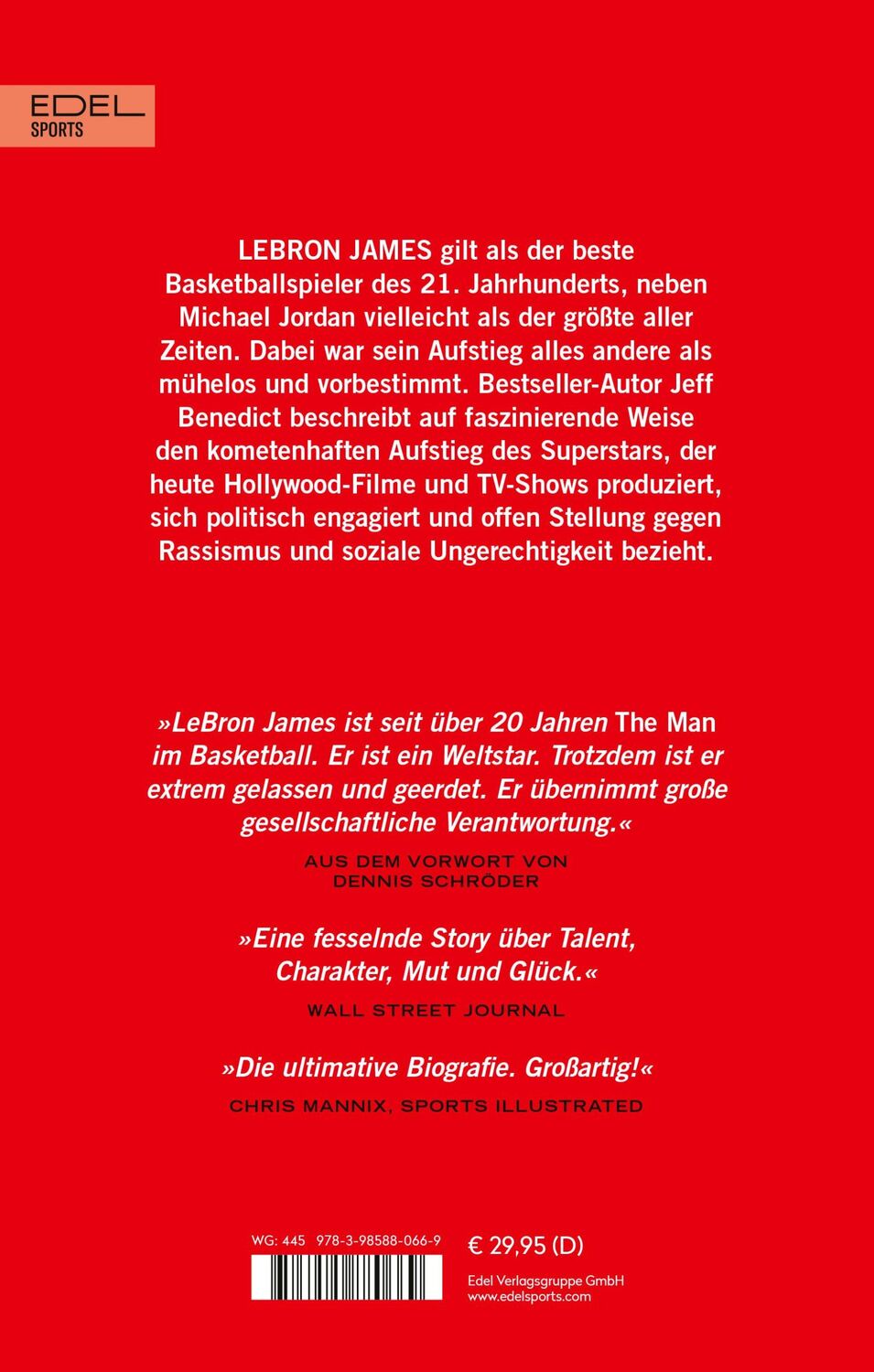 Rückseite: 9783985880669 | LEBRON - Die große Biografie des NBA-Superstars | Jeff Benedict | Buch