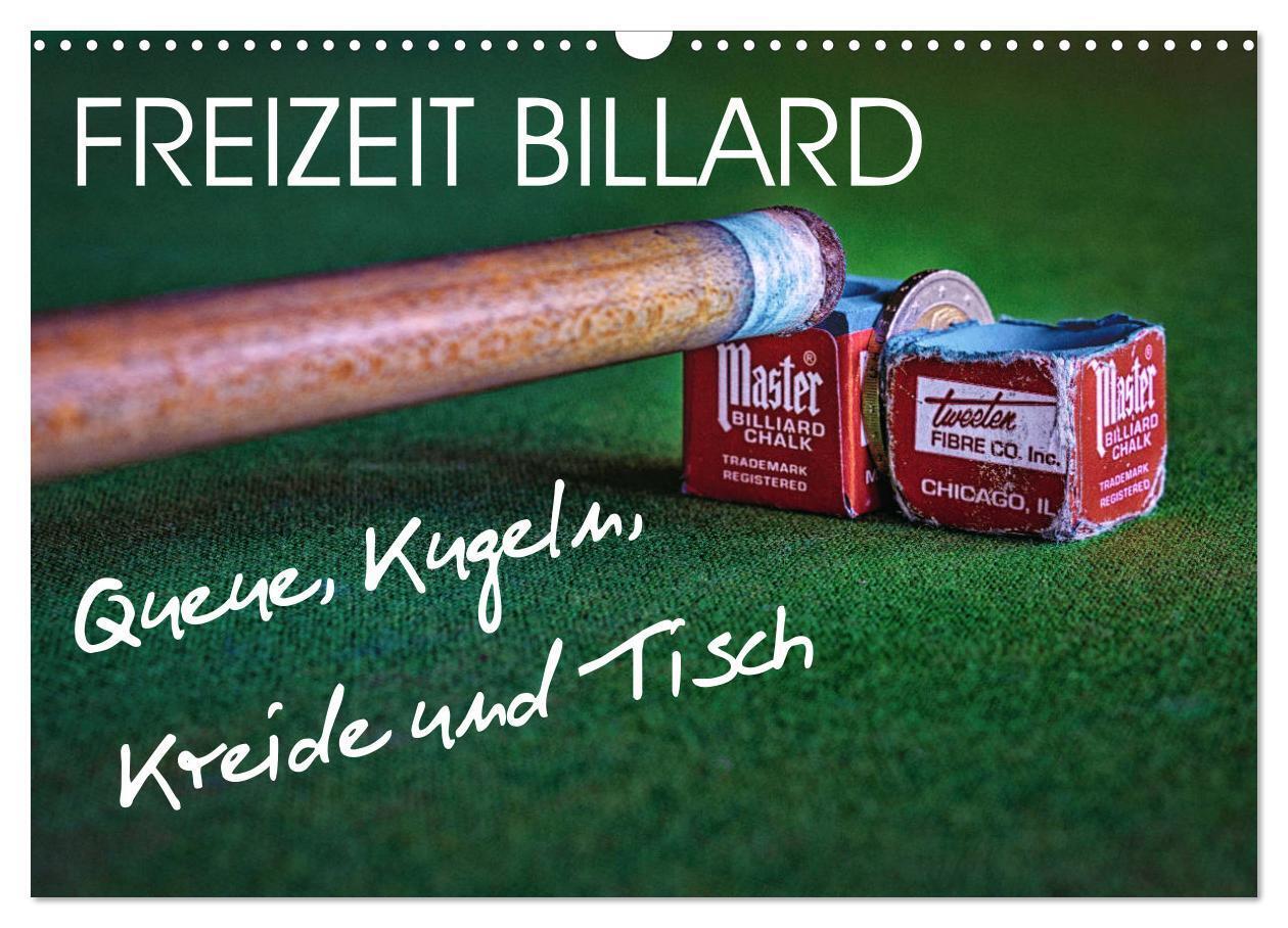 Cover: 9783435214389 | Freizeit Billard - Queue, Kugeln, Kreide und Tisch (Wandkalender...