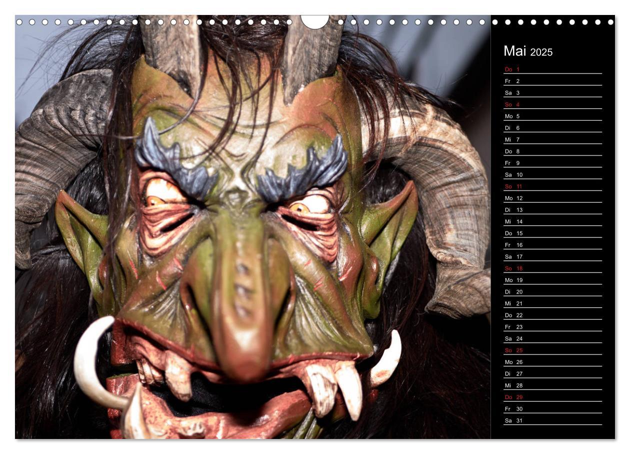 Bild: 9783435174959 | Krampus Kalender 2025 (Wandkalender 2025 DIN A3 quer), CALVENDO...