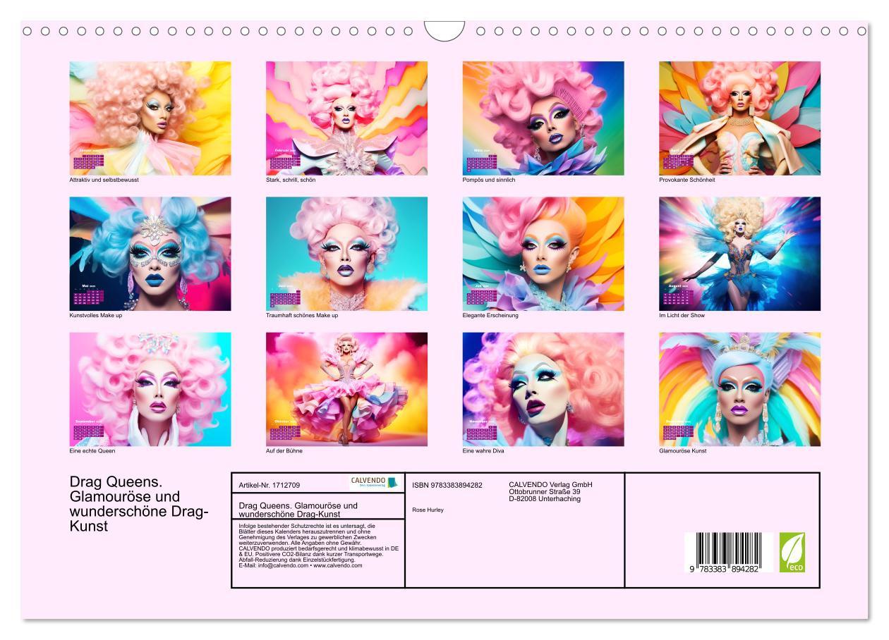 Bild: 9783383894282 | Drag Queens. Glamouröse und wunderschöne Drag-Kunst (Wandkalender...