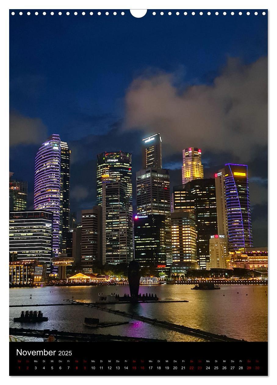 Bild: 9783457225400 | Singapur - Faszinierende Lichterwelt Marina Bay (Wandkalender 2025...