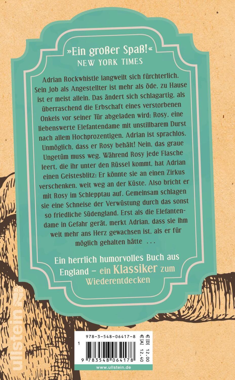 Rückseite: 9783548064178 | Die aberwitzige Reise eines betrunkenen Elefanten | Gerald Durrell