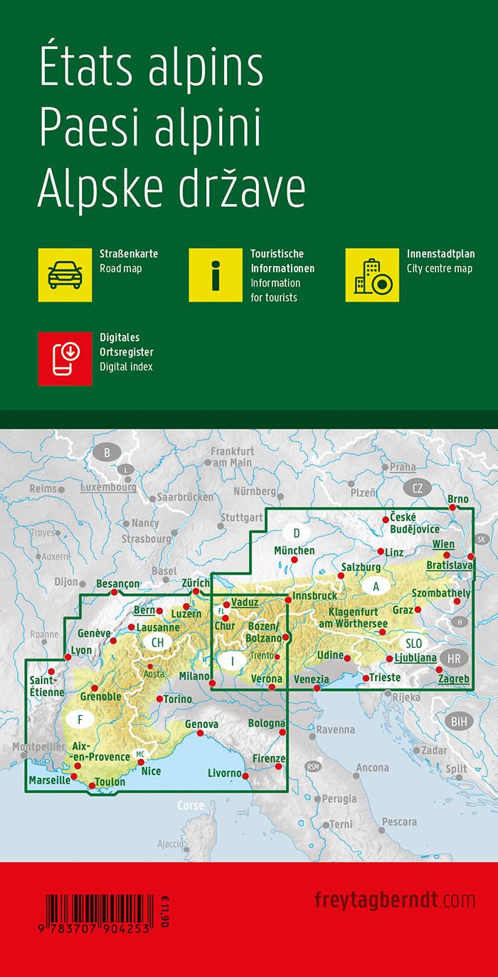 Rückseite: 9783707904253 | Alpenländer - Österreich - Slowenien - Italien - Schweiz -...