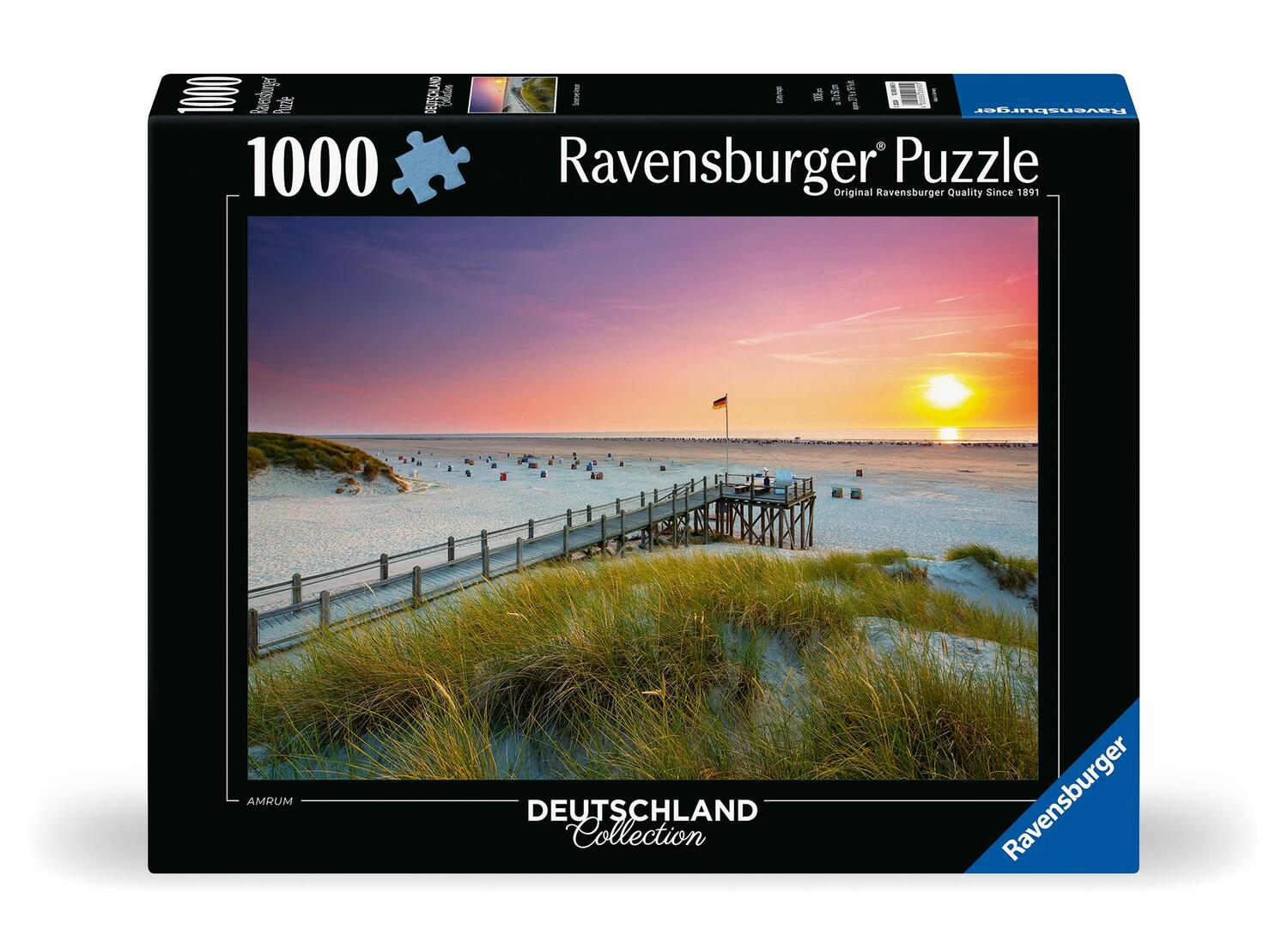 Cover: 4005555006909 | Ravensburger Puzzle 12000690 - Sonnenuntergang über Amrum - 1000...