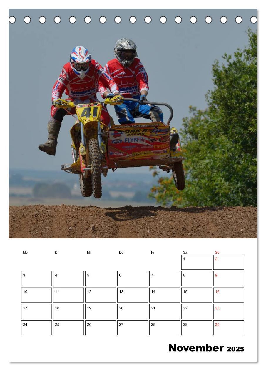 Bild: 9783457078488 | Motocross Terminplaner (Tischkalender 2025 DIN A5 hoch), CALVENDO...