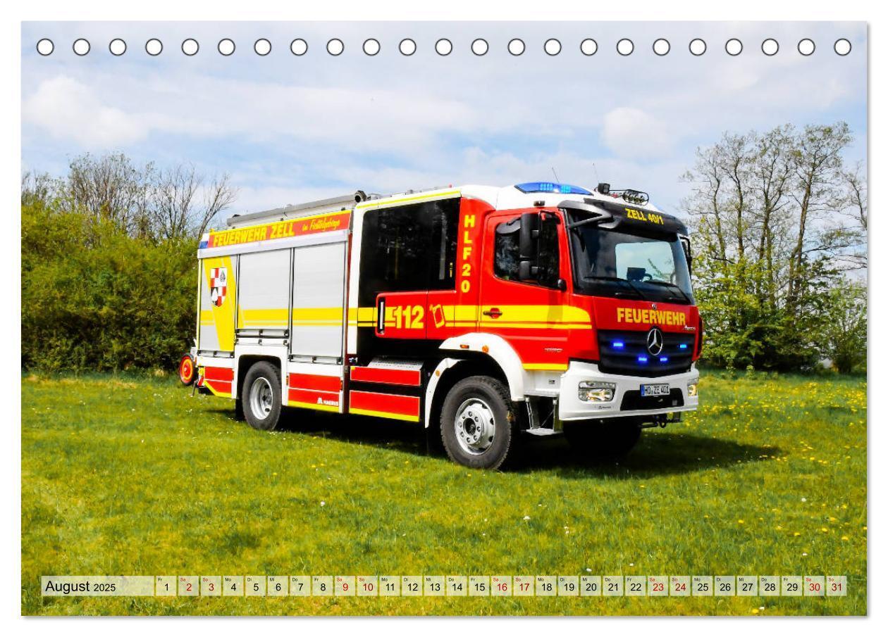 Bild: 9783435164325 | Feuerwehrfahrzeuge (Tischkalender 2025 DIN A5 quer), CALVENDO...