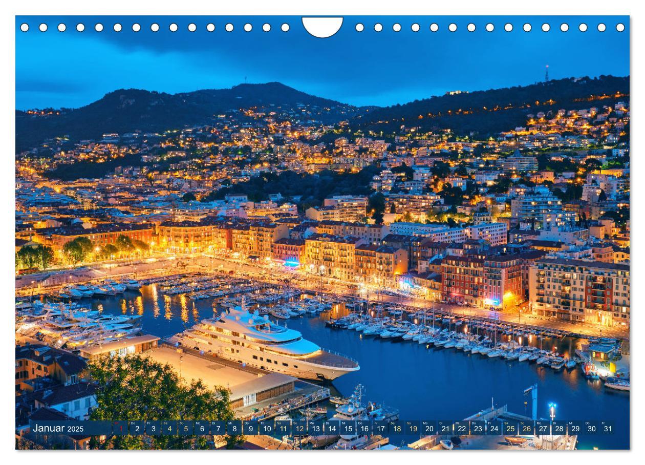 Bild: 9783383776588 | Lebendige Cote d'Azur: Die azurblaue Küste (Wandkalender 2025 DIN...