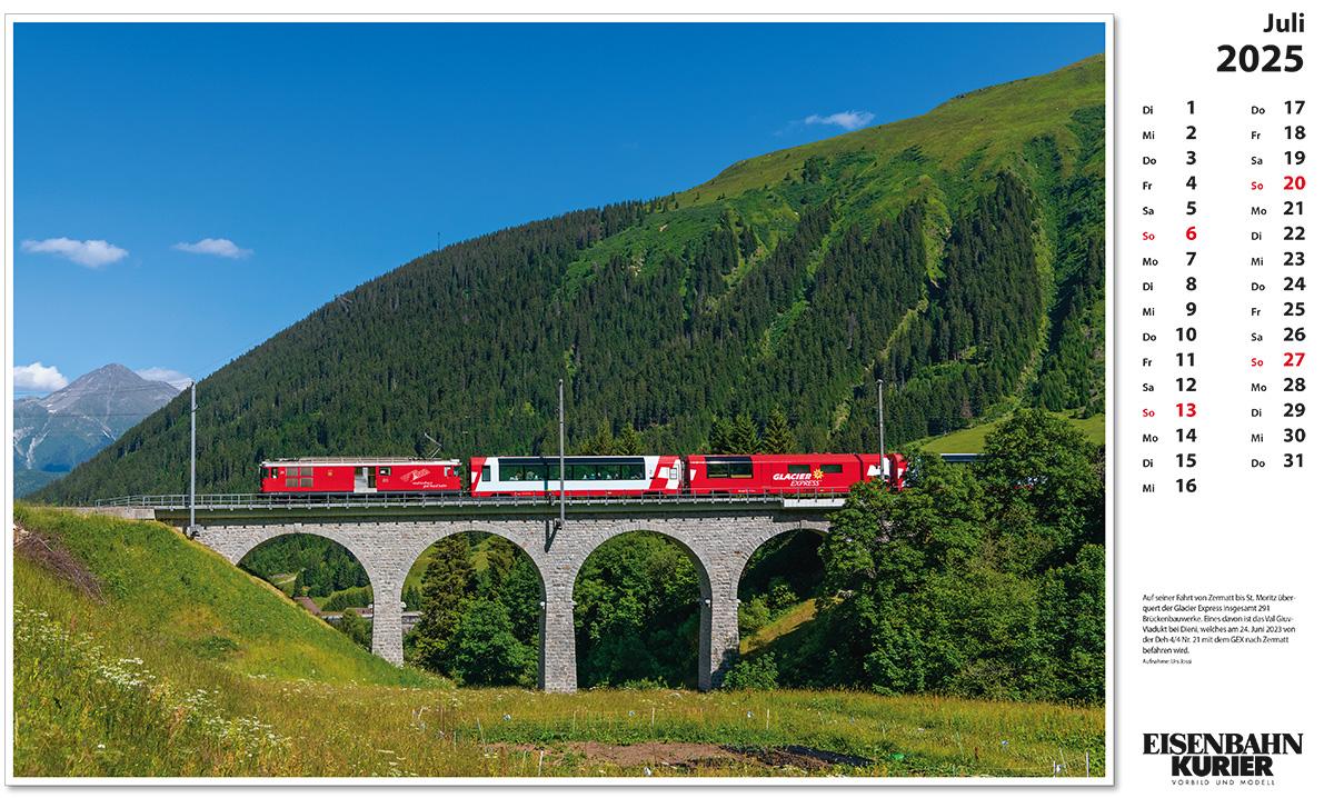 Bild: 9783844659412 | Glacier Express 2025 | Kalender | 13 S. | Deutsch | 2025 | EK-Verlag