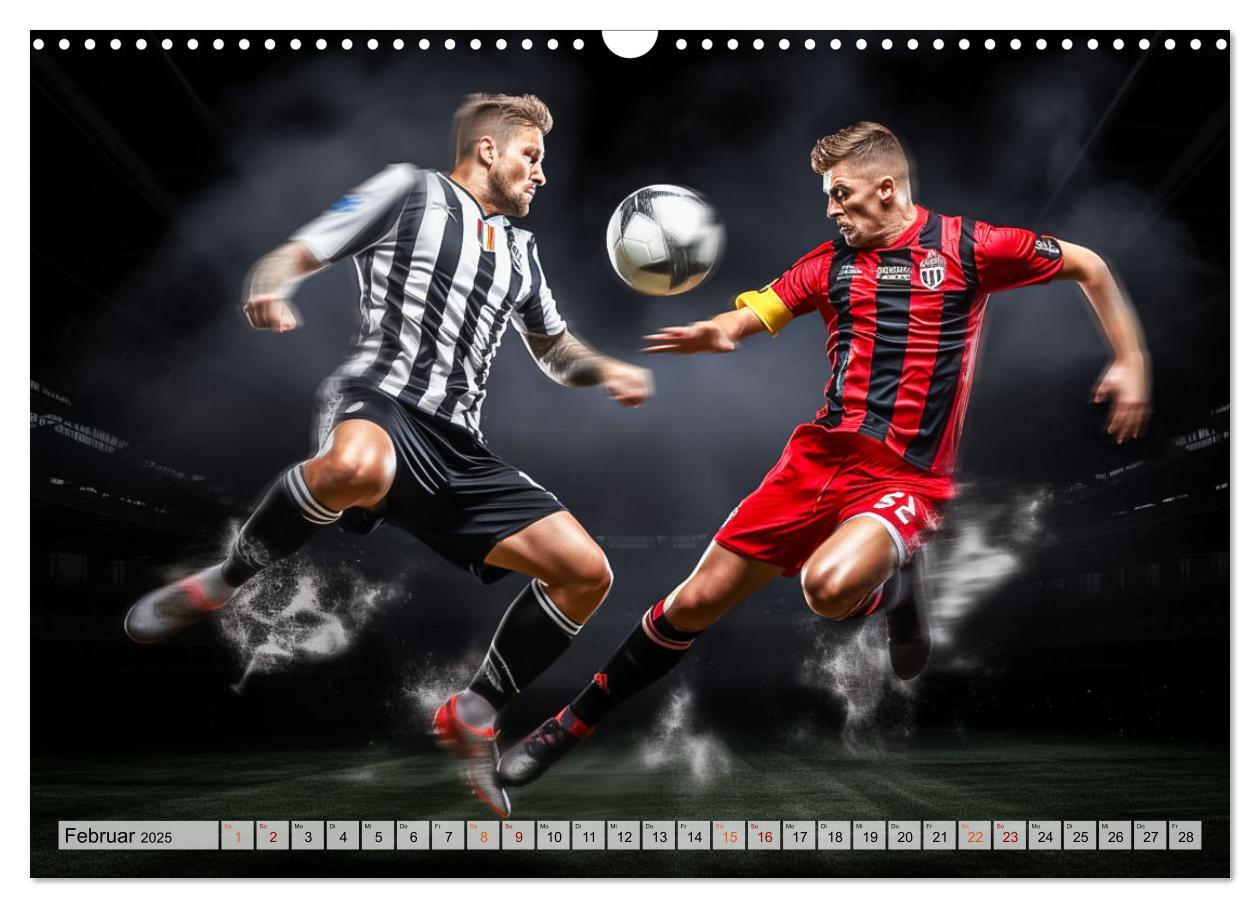 Bild: 9783383780417 | Fussball - Zweikampf (Wandkalender 2025 DIN A3 quer), CALVENDO...