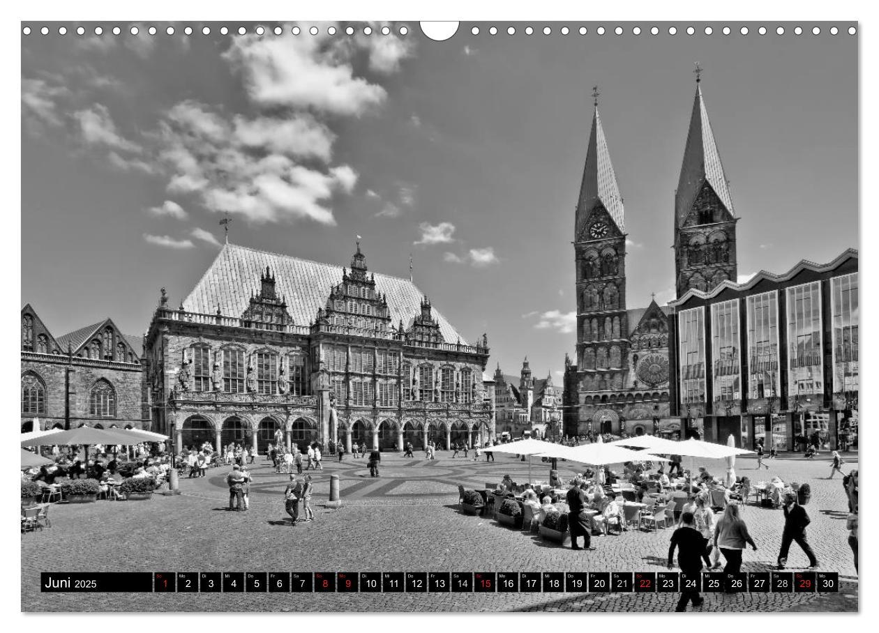 Bild: 9783435588466 | Historisches Bremen (Wandkalender 2025 DIN A3 quer), CALVENDO...