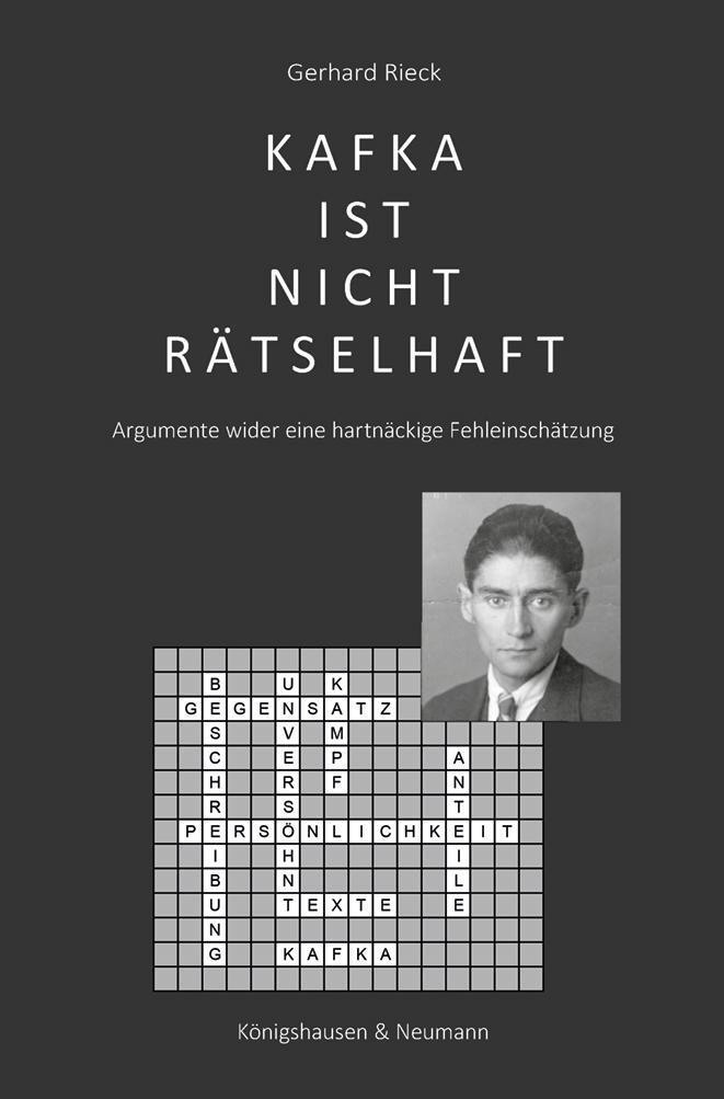 Cover: 9783826079719 | Kafka ist nicht rätselhaft | Gerhard Rieck | Buch | 144 S. | Deutsch