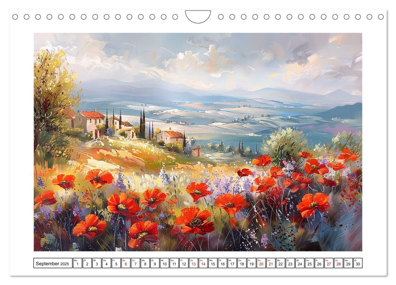 Bild: 9783457139462 | Toskana bis Provence (Wandkalender 2025 DIN A4 quer), CALVENDO...