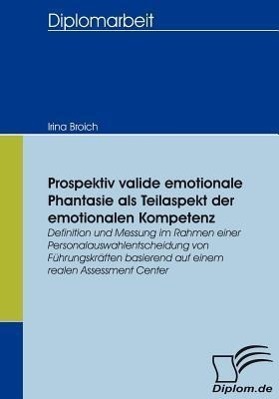 Cover: 9783836653756 | Prospektiv valide emotionale Phantasie als Teilaspekt der...