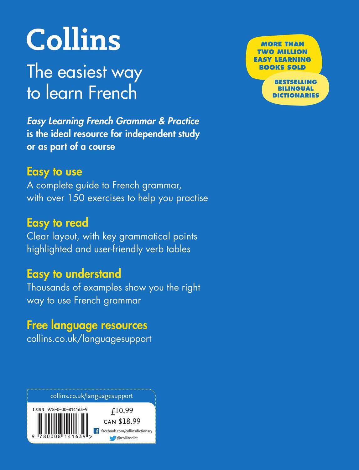 Rückseite: 9780008141639 | Easy Learning French Grammar and Practice | Collins Dictionaries