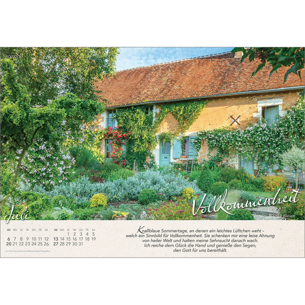 Bild: 9783754808054 | Wo Himmel und Erde sich berühren 2025 | Gartenkalender | Bianka Bleier