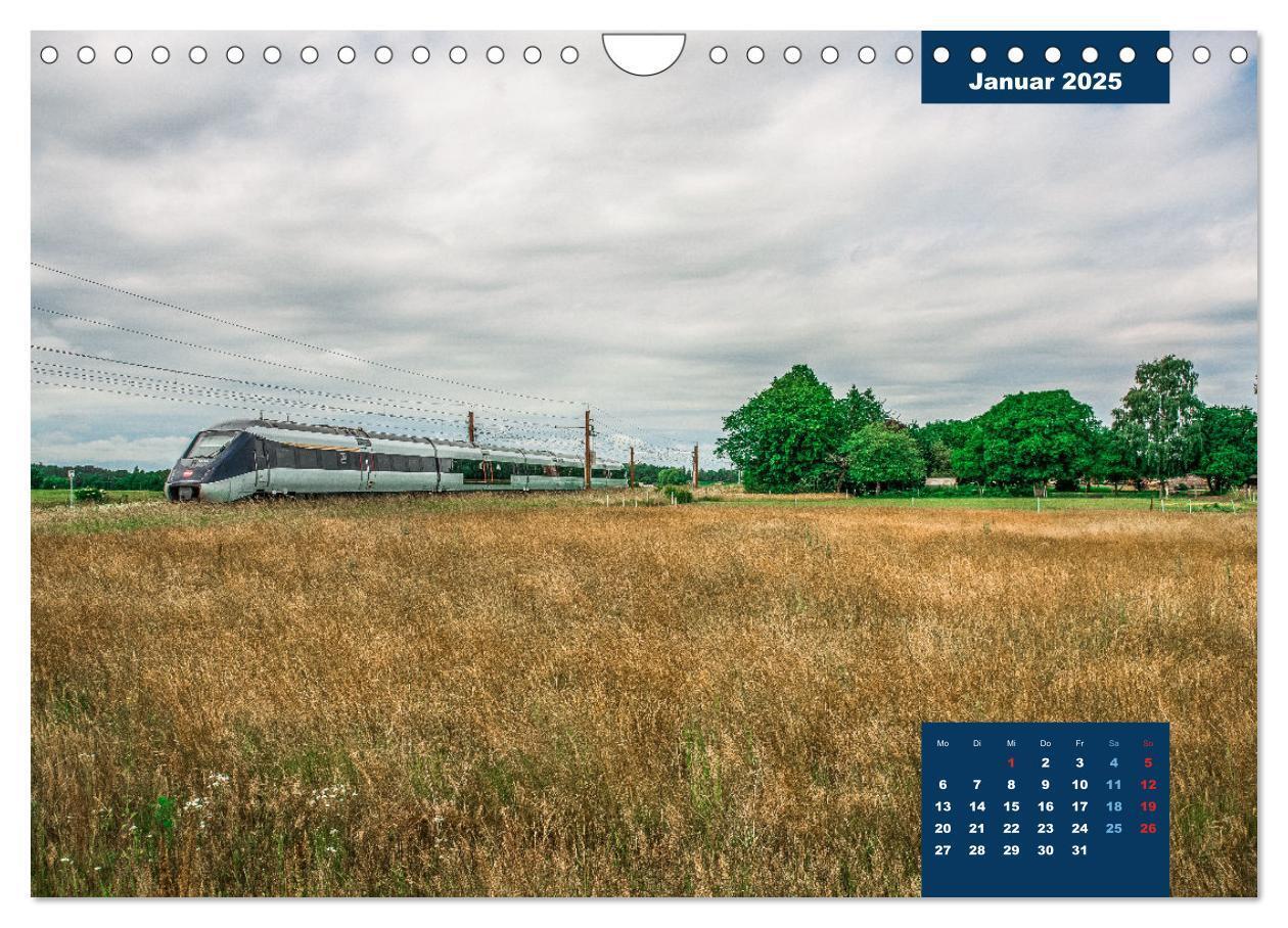 Bild: 9783435002801 | Dänische Eisenbahnen (Wandkalender 2025 DIN A4 quer), CALVENDO...