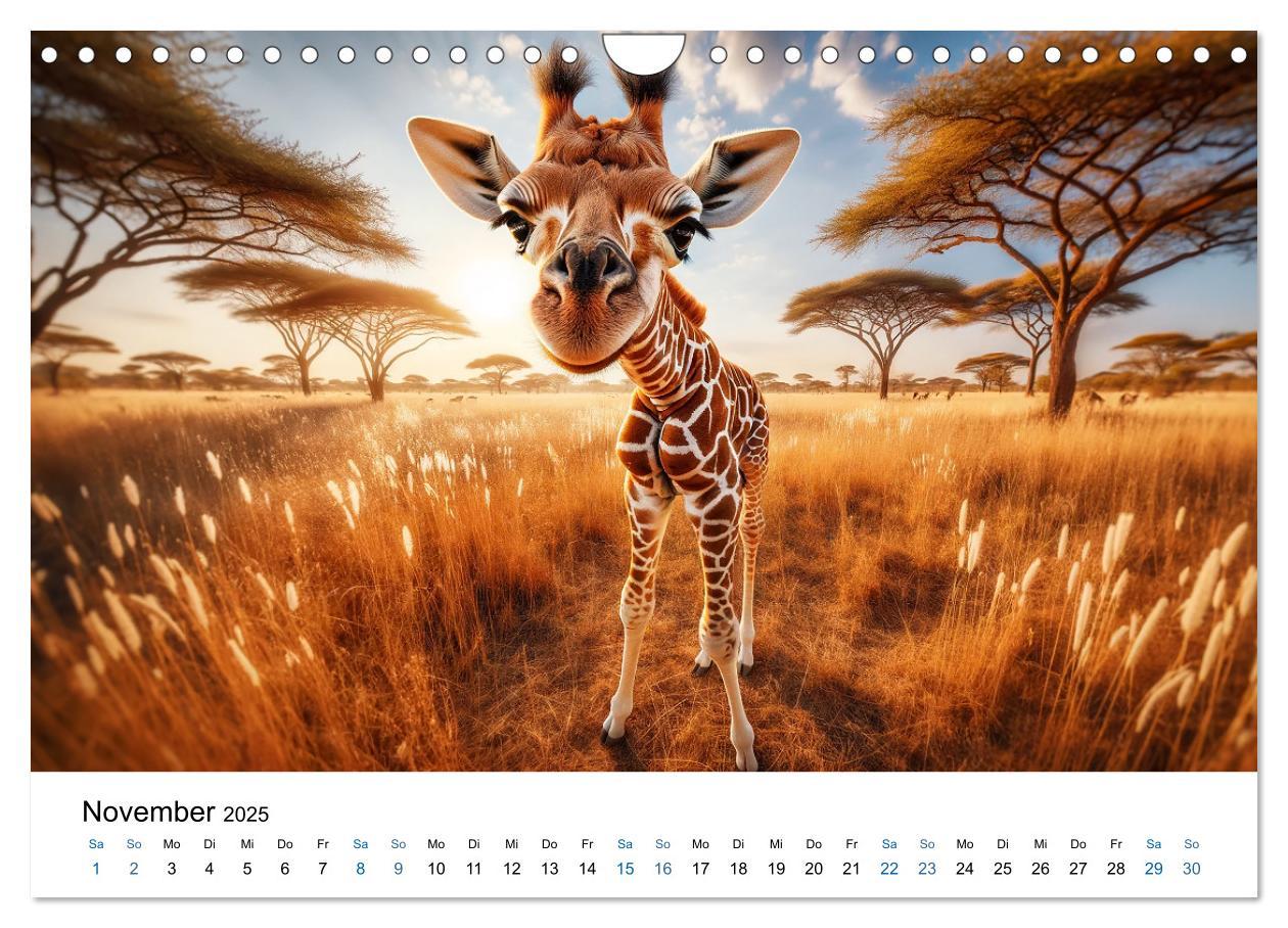 Bild: 9783383766541 | Baby-Tiere (Wandkalender 2025 DIN A4 quer), CALVENDO Monatskalender