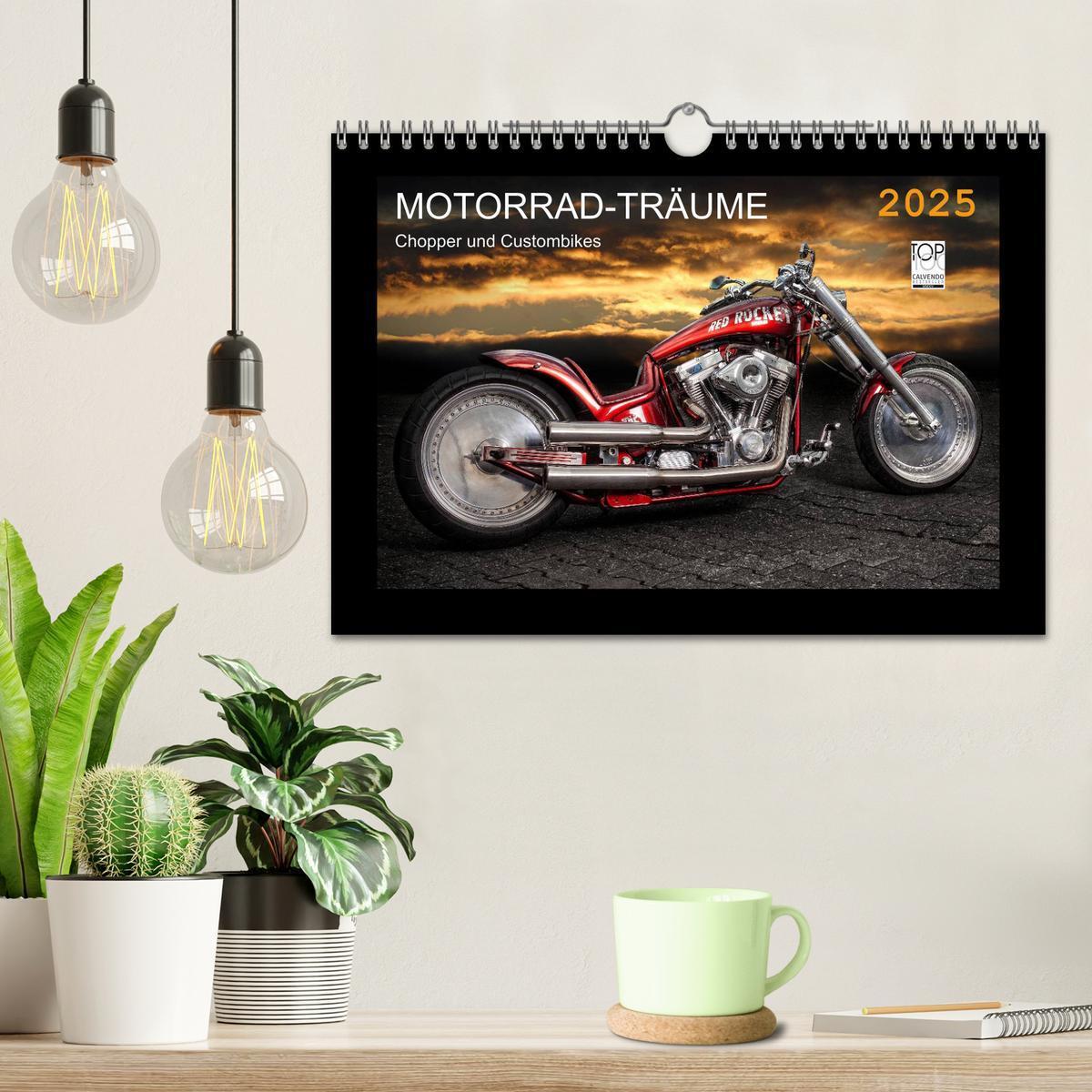 Bild: 9783435709342 | Motorrad-Träume ¿ Chopper und Custombikes (Wandkalender 2025 DIN A4...