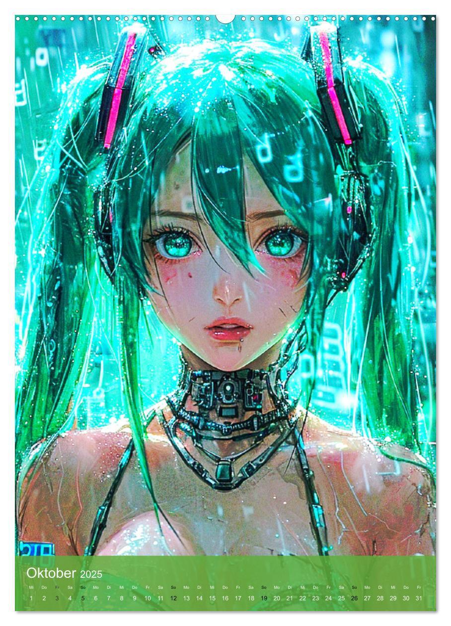 Bild: 9783383812965 | Manga-Comics. Cyberpunk Anime. Science Fiction Girls (hochwertiger...