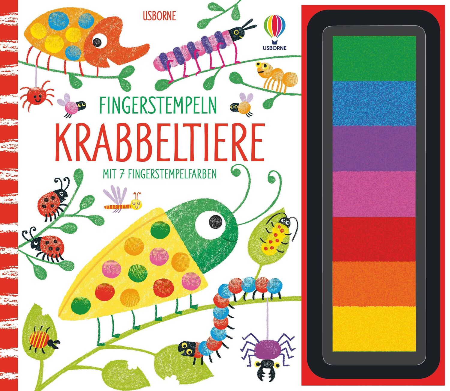 Cover: 9781789414547 | Fingerstempeln: Krabbeltiere | Fiona Watt | Buch | Spiralbindung