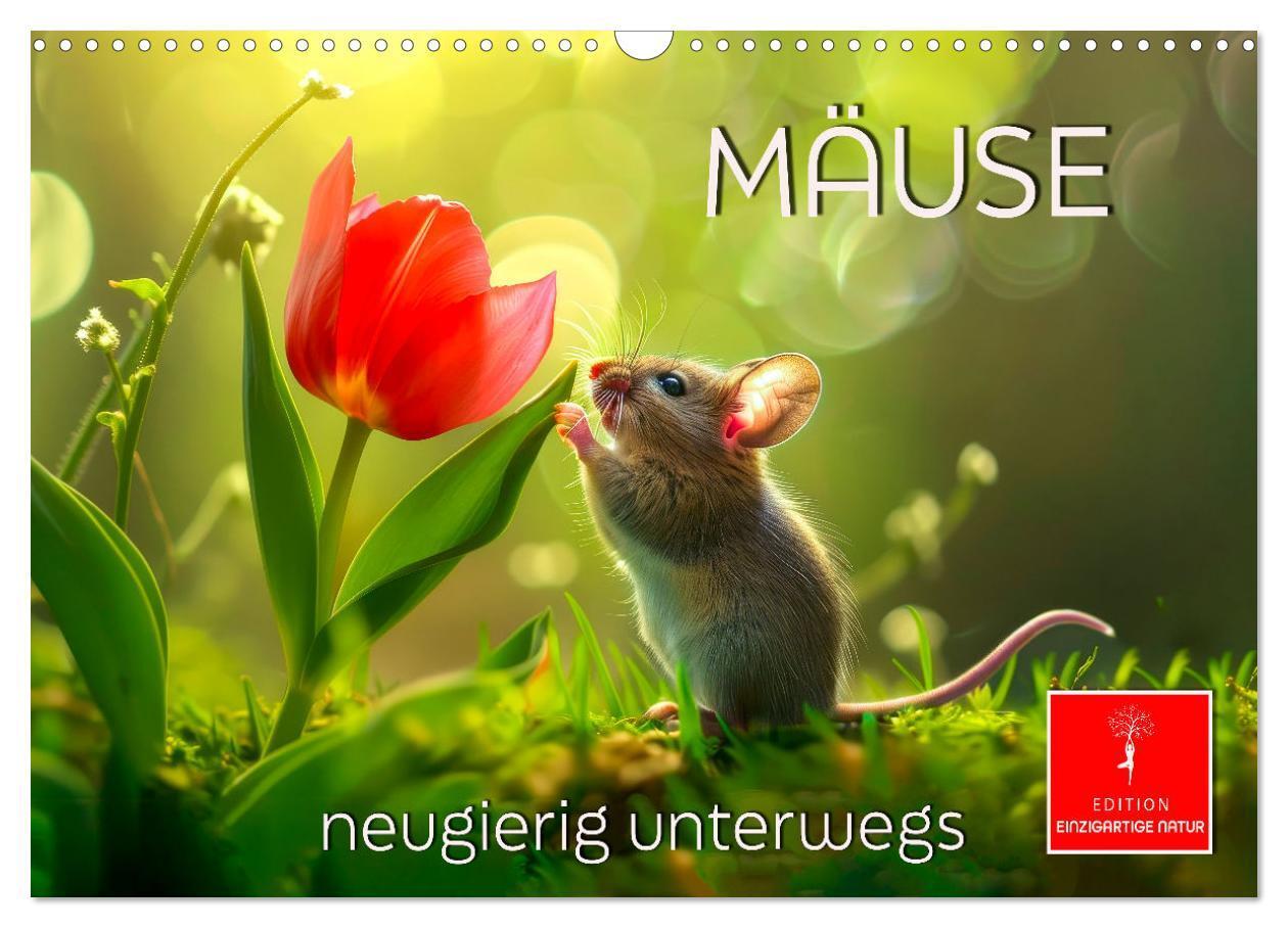 Cover: 9783383795770 | Mäuse - neugierig unterwegs (Wandkalender 2025 DIN A3 quer),...