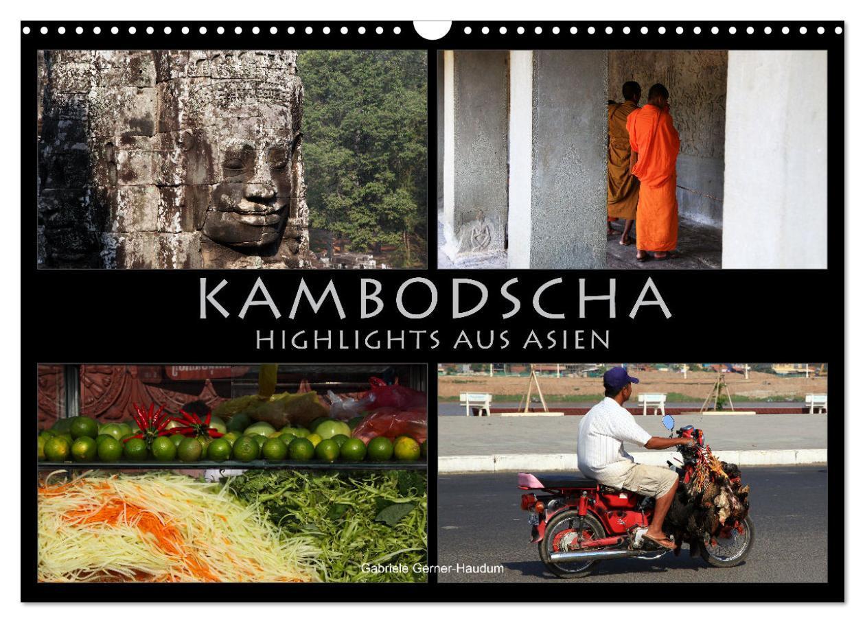 Cover: 9783435651405 | Kambodscha - Highlights aus Asien 2025 (Wandkalender 2025 DIN A3...