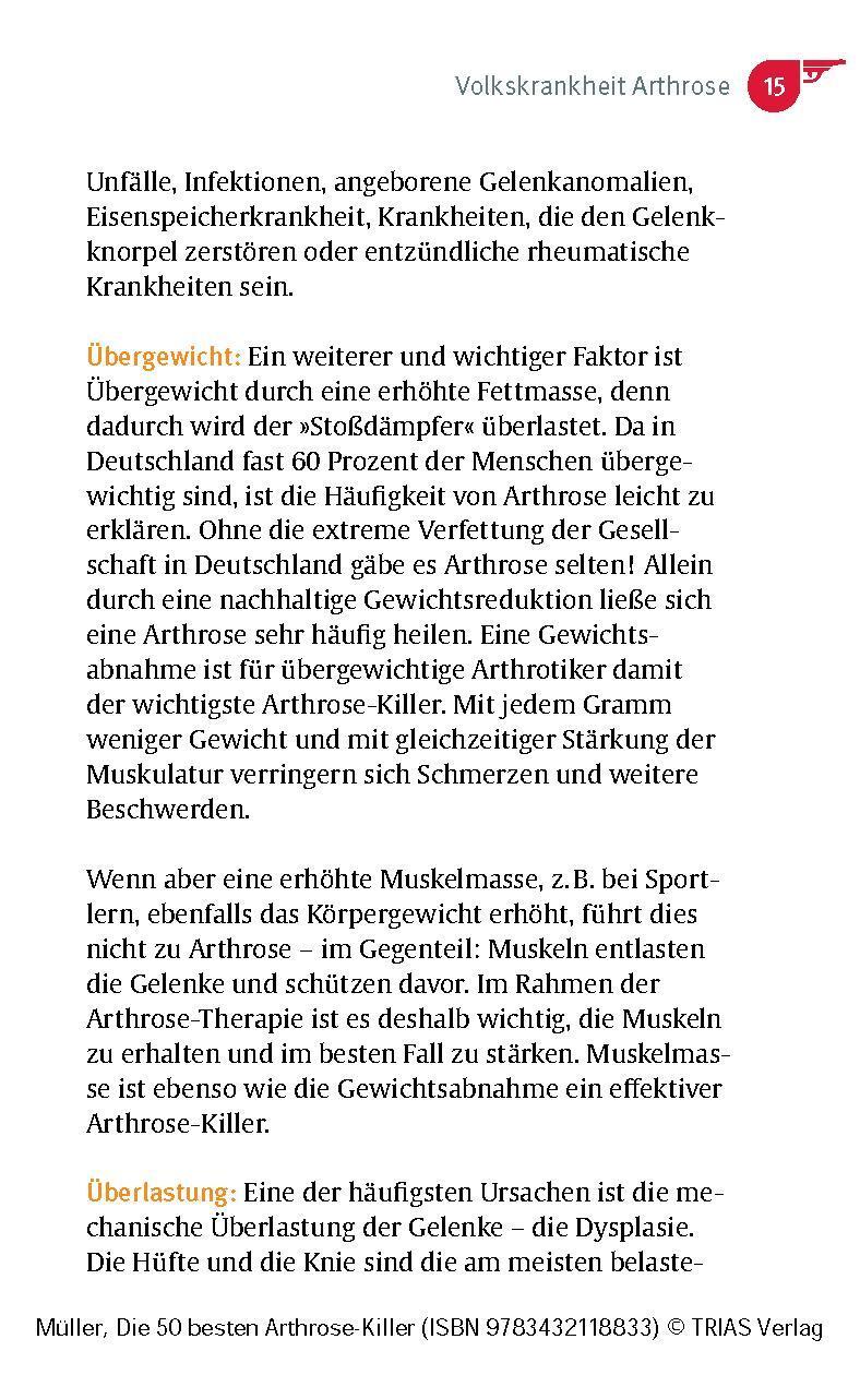 Bild: 9783432118833 | Die 50 besten Arthrose-Killer | Sven-David Müller | Taschenbuch | 2024