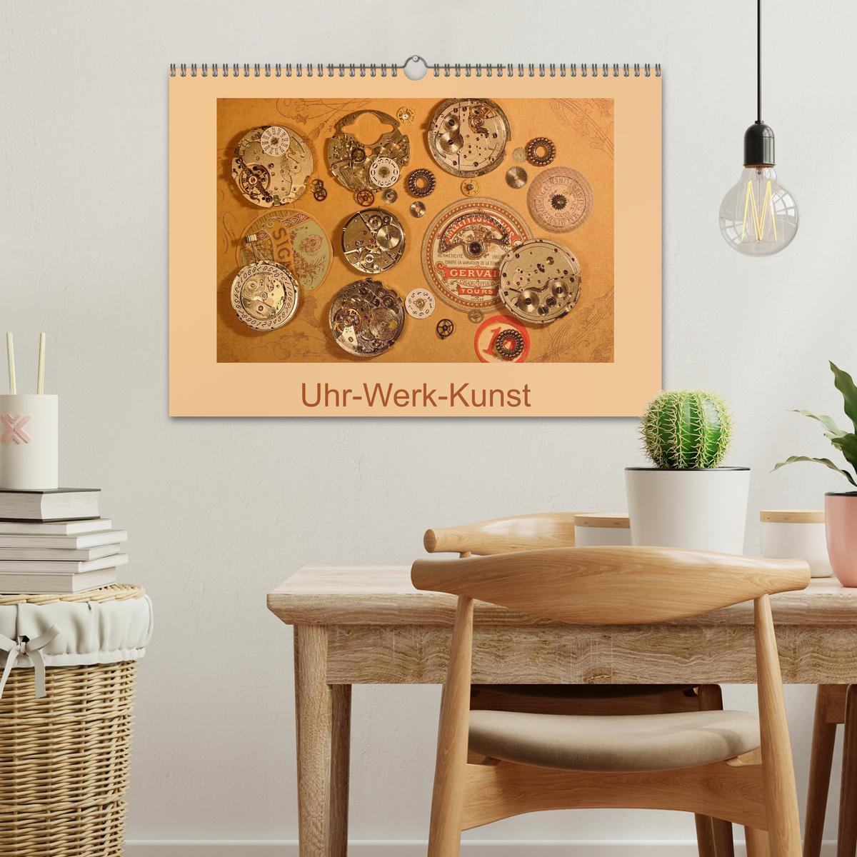 Bild: 9783435318742 | Uhr-Werk-Kunst (Wandkalender 2025 DIN A3 quer), CALVENDO...