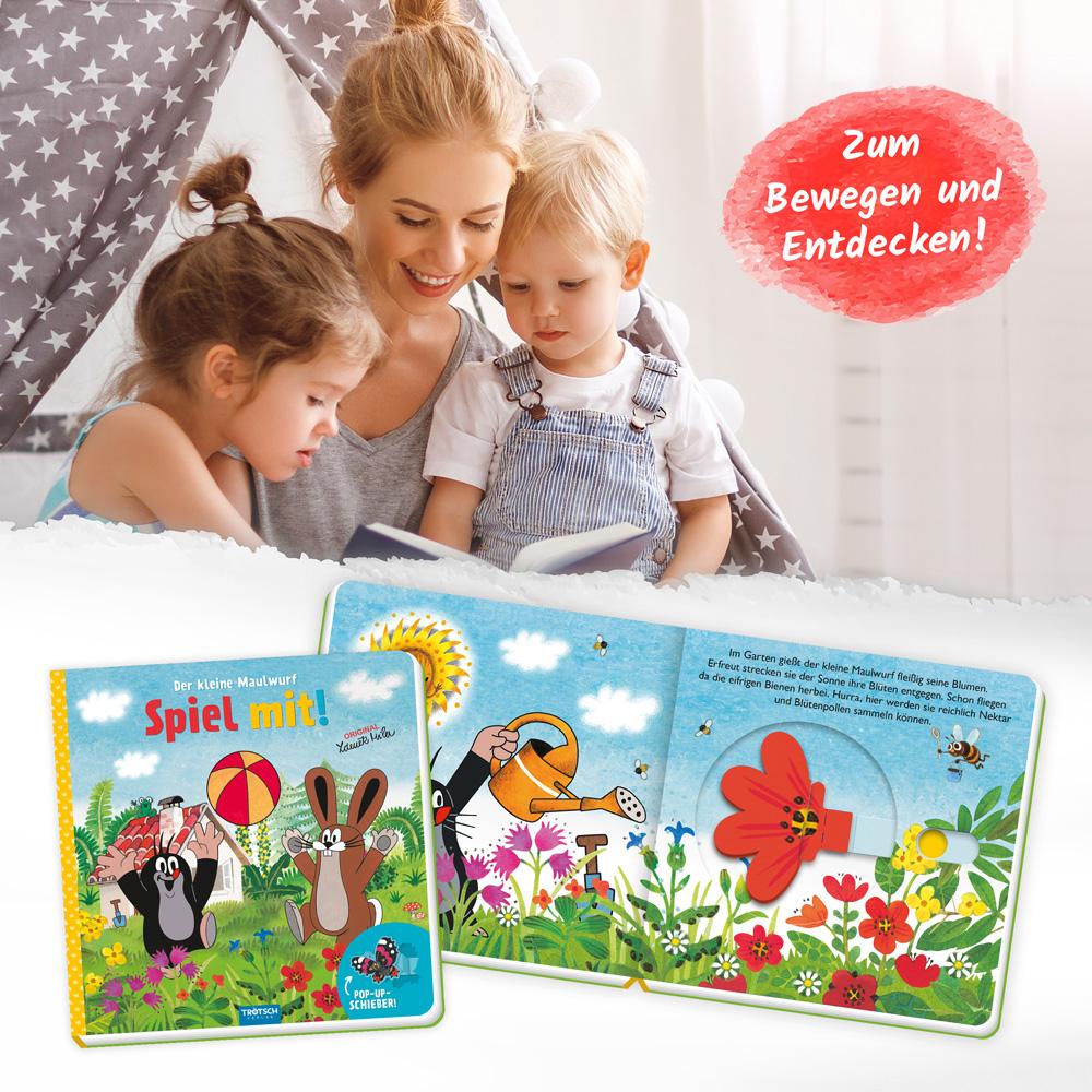 Bild: 9783965528987 | Trötsch Der kleine Maulwurf Spiel mit Pappenbuch mit Pop-up-Schiebern